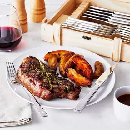 ZWILLING Steak Dinner 12-Piece Set includes forks and steak knives, Gift Set, with Presentation Box