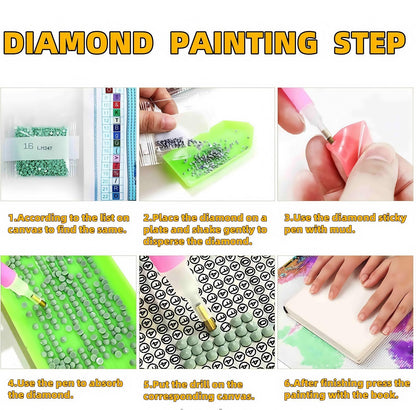 JYXSJYYD 5D DIY Deer Diamond Art Kits for Adults,Diamond Paintings Kits for Beginners,Paint By Diamonds Dot Full Drill Gem Art Crafts,Home Wall Decoration 13.8x13.8 Inches.