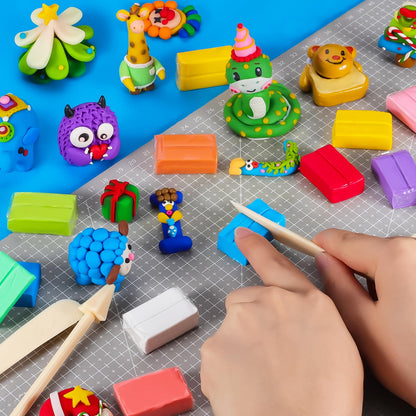CiaraQ Polymer Clay Kit, Mini Modeling Clay Set for Kids/Beginners/Artist, 100 Colors