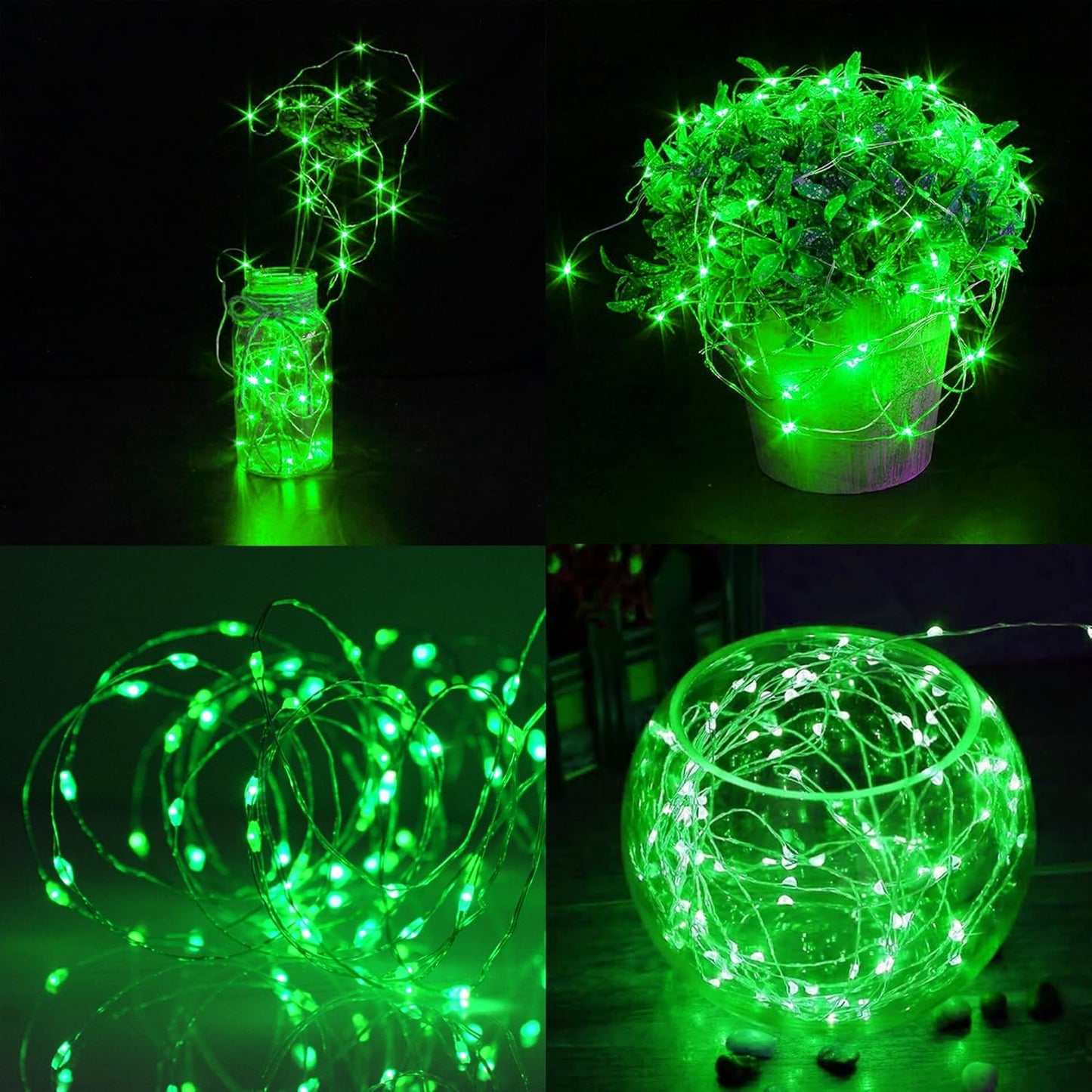 12 Pack 7 20 WATERGLIDE St. Patricks Day Fairy Lights Battery Operated (Included), ft LED Mini String Lights