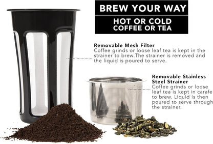 Thermal Coffee Carafe 40 Oz, Stainless Steel Double Walled Vacuum Insulated, 1 Liter Beverage Dispenser