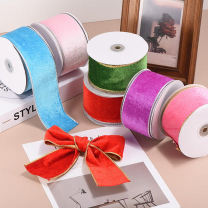 PATIKIL 10 Yards x 2.5" Christmas Ribbon, Velvet Ribbons Gift Wrapping Ribbon for Craft Birthday Wedding Festival Holiday Decoration, Black/Silver