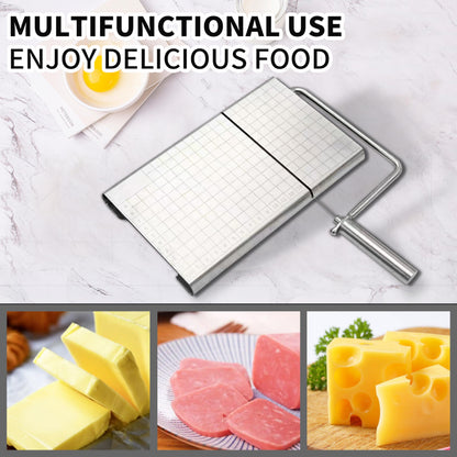 Bectyton Stainless Steel Cheese Slicer, Cheese Slicers for Block Cheese, Cheese Cutters for Block Cheese