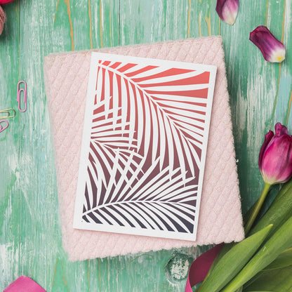 Stencils for Crafts Reusable Texture Stencils Background Stencil Leaf Floral Templates for Painting on Wood Furniture Card Canvas Paper Scrapbook