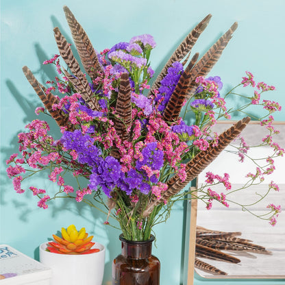 obmwang 27Pcs 25-30cm Natural Pheasant Feathers for DIY Craft Wedding Home Party Decorations