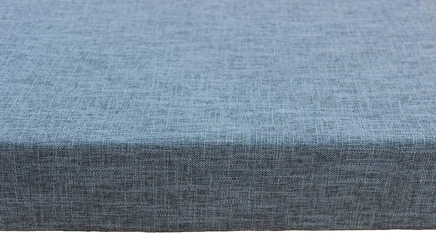 Customizable Non-Slip Bench Cushion Pad in Nardo Grey for Home & Office