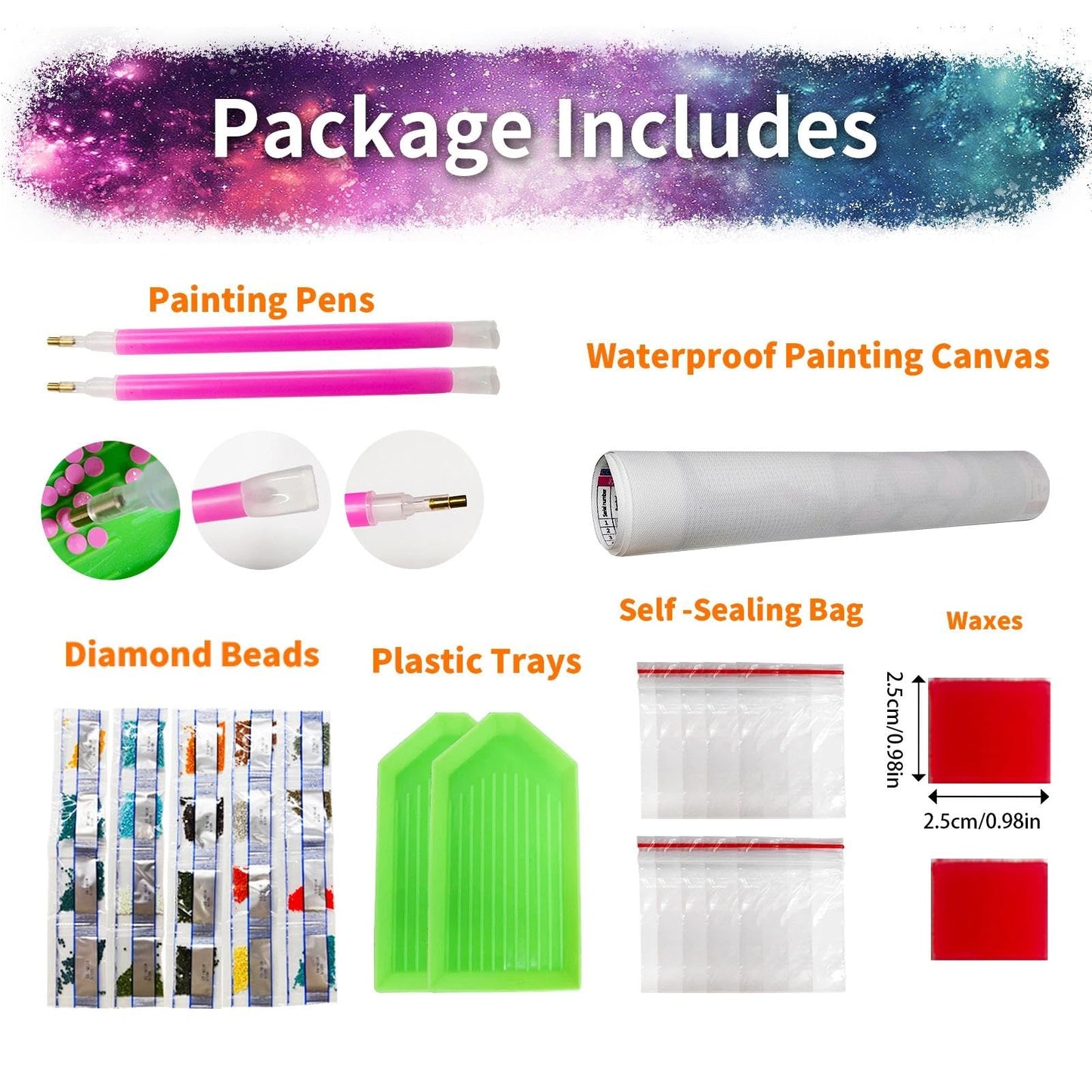 JYLMOOD 2 Packs Cartoon Diamond Painting Kits for Adults 5D Diamond Art Kits for Adults Beginner,DIY Full Drill Diamond Rhinestone with Tools Accessories for Home Wall Decor Christmas 12x16inch