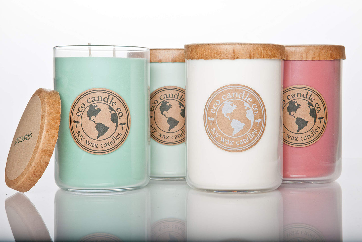 ECO CANDLE CO. Recycled Candle, Sanctuary, 26 oz. - Scents of Black Orchid, Ginger, Cardamom, Lily, Leather, Amber, & Kyara - 100% Soy Wax, No Lead, Kraft Paper Label & Lid, Hand Made
