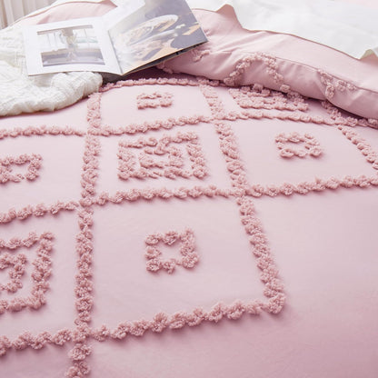 Set 2 Set 68" 90") Oli Anderson Tufted Duvet Cover Twin Size, Soft and Lightweight Duvet Covers for All Seasons, Pieces
