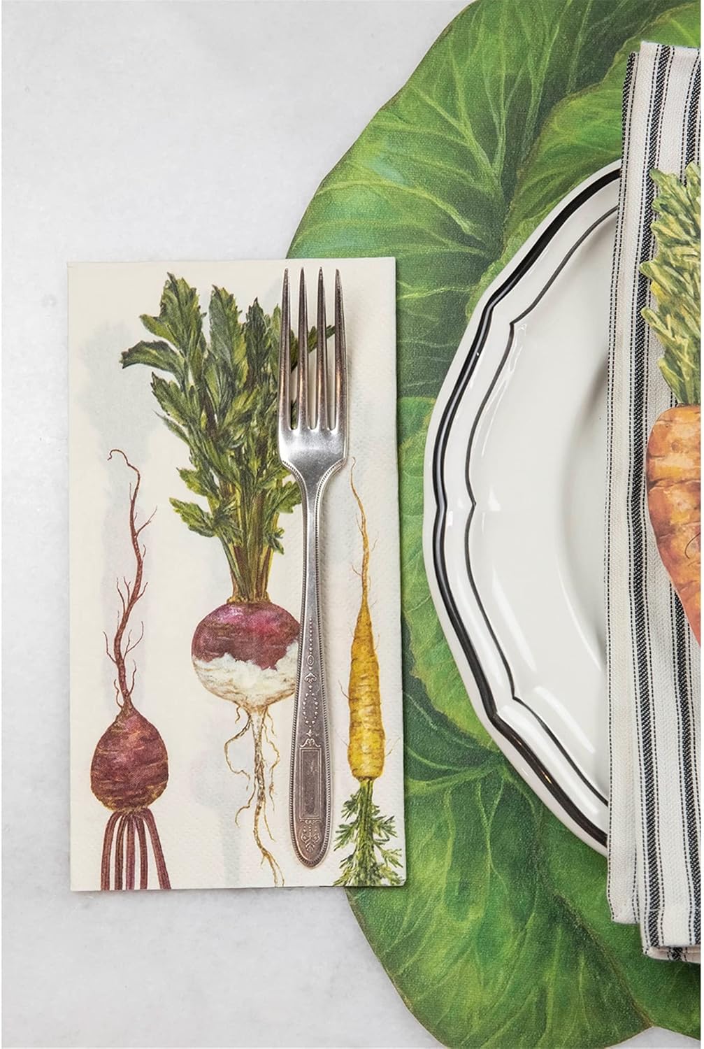 Pack 16 Decorative Dinner Guest Paper Napkins - Paper Guest Towels for Bathroom of - Farmers Market