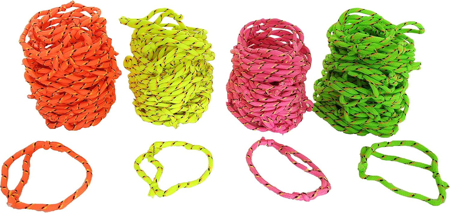 Enterprises Neon Rope Friendship Bracelets, 144 Count
