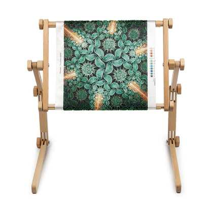 Needlework Table and Lap Hands-Free Stand with Adjustable Frame Made of Organic Beech Wood Tapestry Cross Stitch Embroidery Frame Holder (40х56 cm (15.7" x 22"))