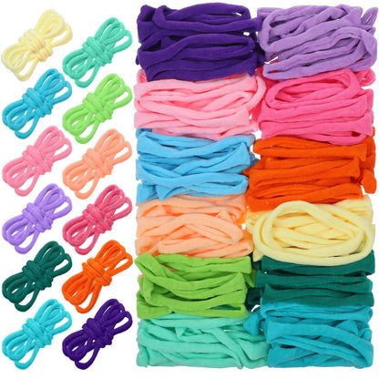 hidyuuoo 1000 PCS Loom Loops 6.7 inch Pastel Weaving Loom Loops Potholder Colorful Loop Elastic Weaving Loop Craft Flexible DIY Kit Colorful Crafts for Adults DIY Crafts Supplies