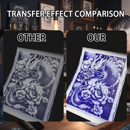 Tattoo Stencil Paper 100 Sheets, A4 4-Layer Thermal Transfer Sheets for Tattooing, Premium Carbon Tracing Supplies