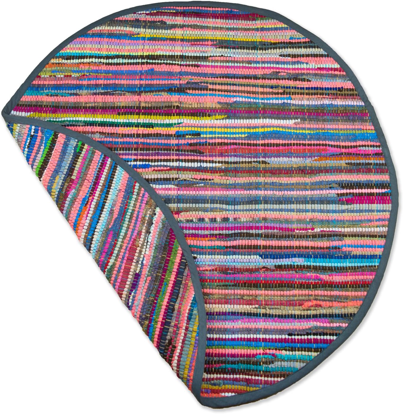 DII Chindi Home Collection Handwoven Multicolor Area Rag Rug - 36" Round