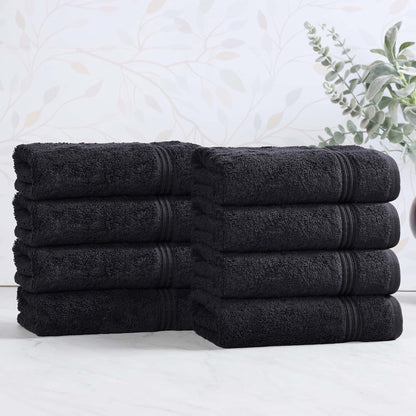 8-Piece Set, Superior Egyptian Cotton Hand Towel Towel Basics For Quick Dry, Absorbent Small Towels, Facial, Spa