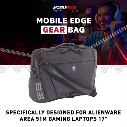 Mobile Edge Elite Messenger Bag, Specifically Designed for Alienware Area 51m Gaming Laptops 17"
