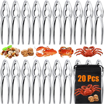 20 5 15 Set, Pcs Crab Crackers, Crab Cracker & Seafood Needles, Stainless Steel Seafood Crackers, Lobster Crabs Leg
