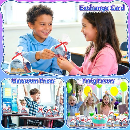 CHILDGO 24 Pack Valentines Gifts for Kids-Volcano Eruption Science Kits with Valentines Cards, STEM Experiments for Classroom Exchange and Party Favors for Boys and Girls