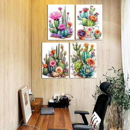 Lanzeyo Diamond Painting Kits for Adults, Adult Hand Crafts Diamond Art Kits, Succulent Diamond Dots Kits, Gem Art for Living Room Wall Art (Succulent)
