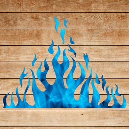 5 Sheets Flame Stencil Airbrush Flame Fire Stencil Fire Reusable Templates Painting Decor Template for Arts Window Wall Crafts Painting Decorations(11.7 x 8.3 Inch)