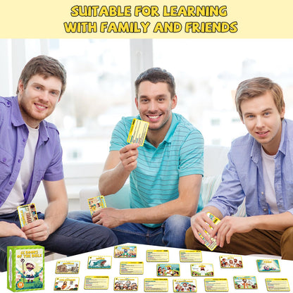 66 Books of The Bible Flash Cards Memory Verse Flashcards with Summary Figures Practical Application Christian Learning Tools for Sunday School, Homeschool, Bible Study, Teaching & Deep Understanding