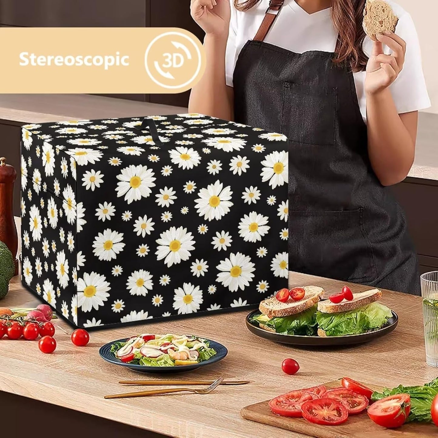 Daisy Meat Slicer Cover - Large Dust-proof Cover for Meat Slicer Machine to Protect Kitchen Appliances