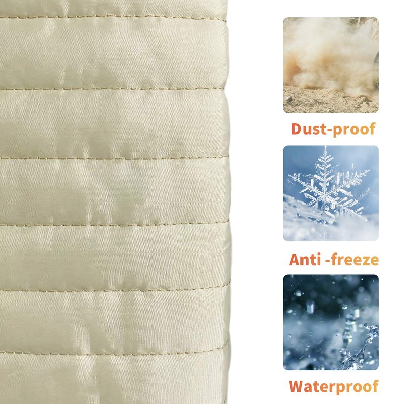 Homydom Indoor Air Conditioner Cover AC Unit Covers (Beige, 28"x20"x3.5")