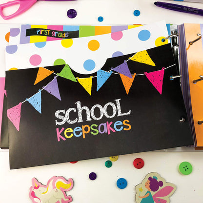 School Memory Scrapbook (3 Sets) Refill Extra Pockets and Photo Pages Kits for Class Keeper® Memory Keepsake Book for Girls
