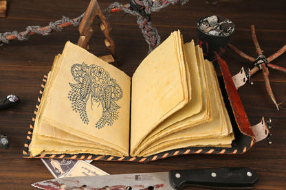 ULCH Hocus Pocus Book of Spells Hocus Pocus Decor Hocus Pocus Halloween Decorations Book of Shadows and Spell Book with Lock Witch Decor And Perfect for Spooky Gifts And Spooky Decor 8 x6 Inches
