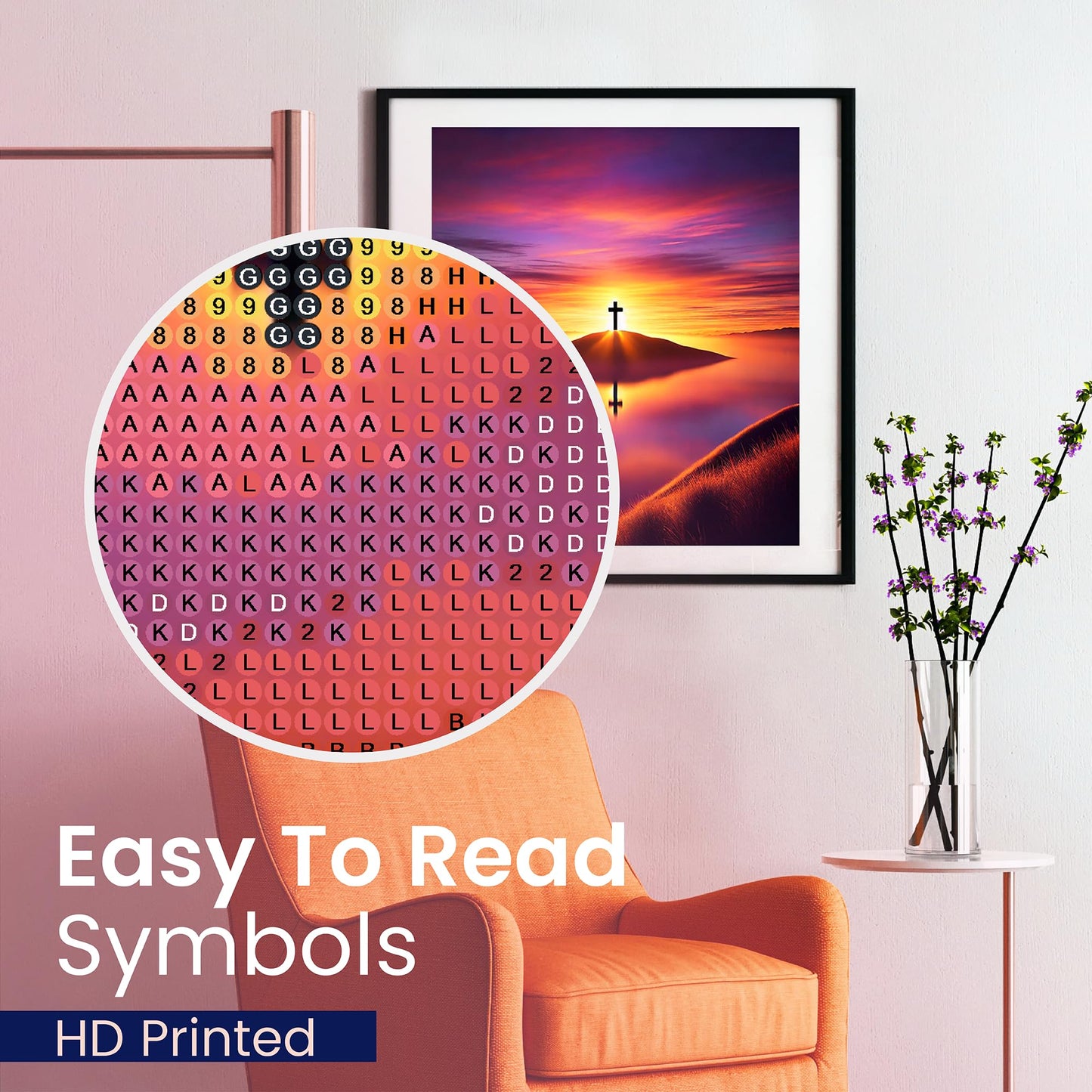 Modern Merch Jesus Diamond Art for Adults Sunset Cross Christian 5D Diamond Painting Kit for Adults Landscape, DIY Jesus Wall Art Cross Stitch Kits Gem Art, Round Drill 12x16 Religious Gifts for Women
