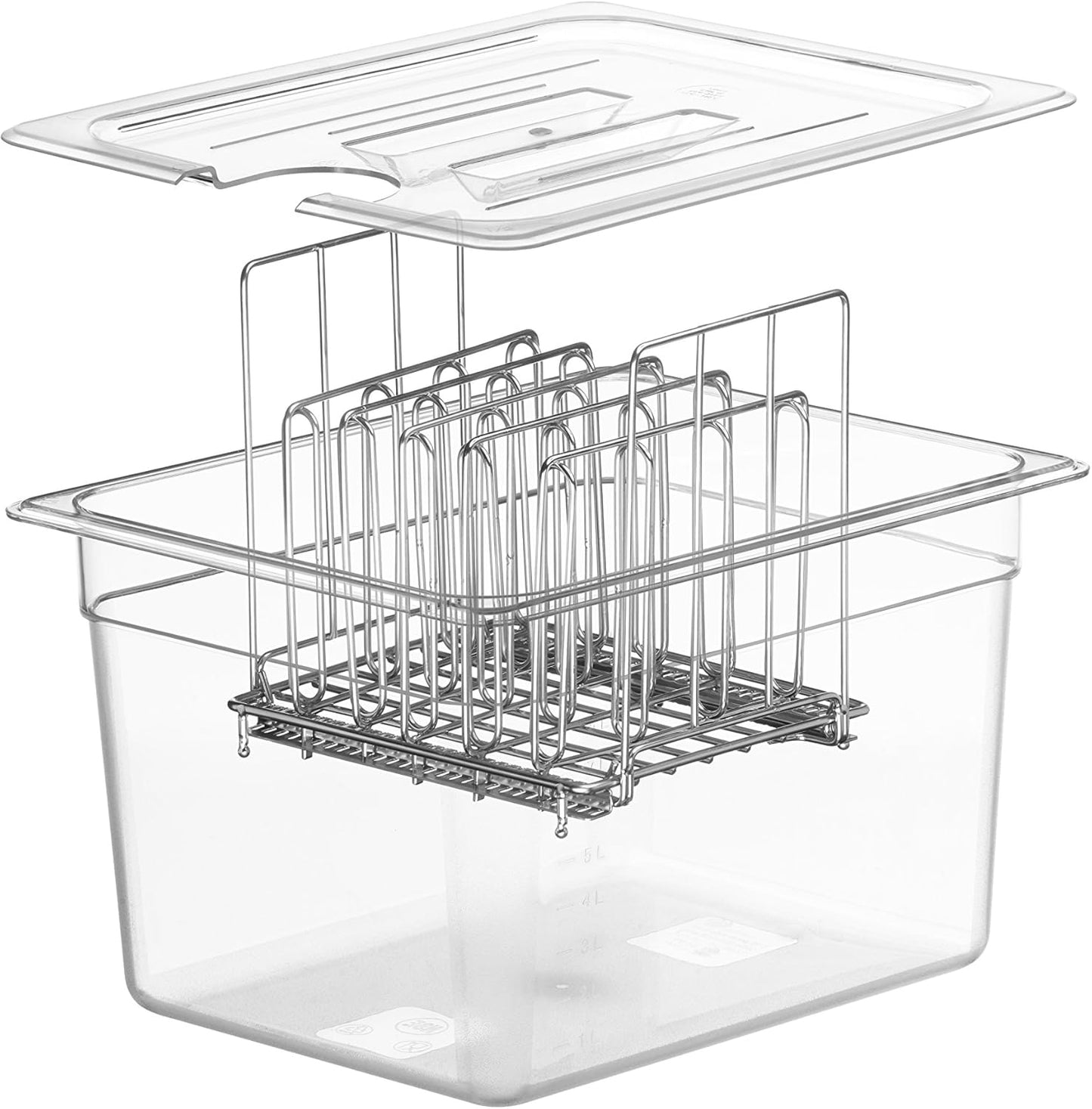 LIPAVI C10L-GO Lid for LIPAVI C10 Sous Vide Container - Precision Cut-Out for Various Models