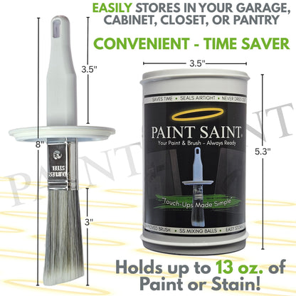 Paint Saint – Airtight Touch Up Paint Container with Built-In Brush | Mess-Free Paint Storage | Quick, Satisfying Touch Ups | Perfect for Homeowners, DIY & Property Managers