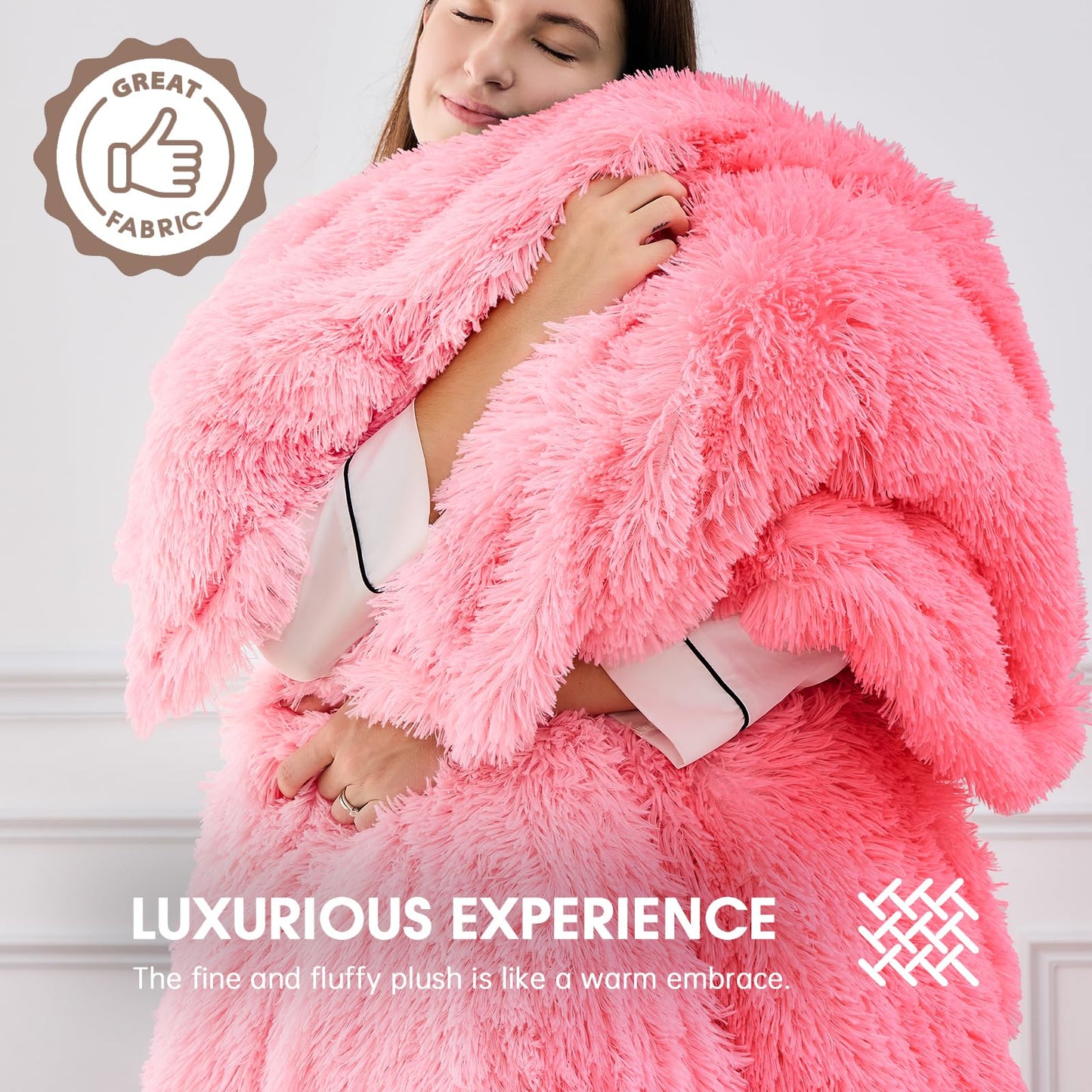Heated Electric Blanket Throw,Warm Winter Birthday Gifts for Women Her Grandma-Faux Fur with Soft Sherpa,10 Heat Settings,5 Time Settings with Fast Heating, 50x60, Rainbow