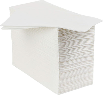 200 Pack Disposable Guest Towels White Dinner Napkins - VALUE SIZE - Elegant, Super Soft & Absorbent - Dining