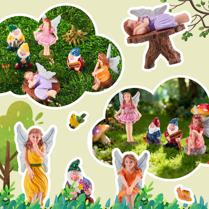 24 Days Magic Fairy Garden Accessories Advent Calendar, Waterproof Fade Resistant DIY Miniature Garden Decor Holiday Birthday Countdown Surprise Gift for Kids Fairy Lovers