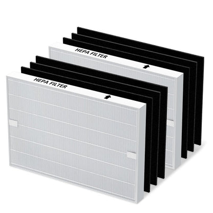 PETOX AP-1512HH Replacement Filter for Coway Airmega AP-1512HH and Airmega 200M Air Purifiers, 2 High Efficiency Filter and 6 Activated Carbon Filter, Compared to Part # 3304899