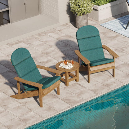 50x19.6 Inch Crestlive Adirondack Chair Cushion, Water Repellent, Fade Resistant, High Back Outdoor Rocking Chair