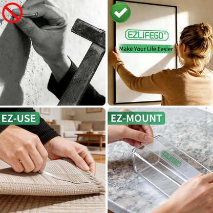 EZlifego Double Sided Tape Heavy Duty(Extra Large 16.5FT), Nano Adhesive Mounting Tape Wall Decor,Sticky Picture Hanging Adhesive Strips Poster Tape