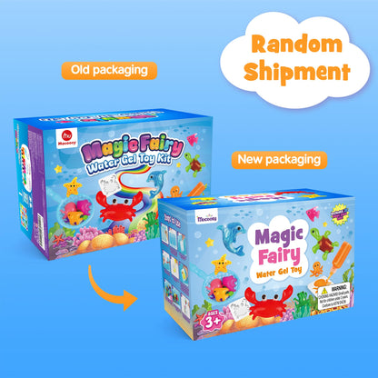 Mocoosy 20 Colors Magic Water Gel Kit for Kids, Aqua Fairy Water Elf Toy Kit with Aqua Gels & Squishy Molds, Make Your Own Squishies, DIY Squishy Maker Set Water Pets Crafts Boys Girls Birthday Gifts