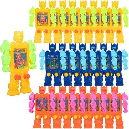 24 Pcs Robot Handheld Water Ring Toss Games for Kids Party Favors Goodie Bags Stuffers Return Gifts for Kids Birthday Classroom Prize Box Rewards Bulk, Halloween/Christmas Pinata Filler Toys