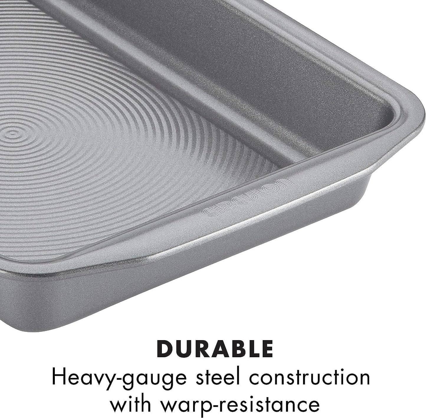 Circulon Nonstick Bakeware - Nonstick Cookie Sheet / Baking Sheet, 10" x 15", Gray