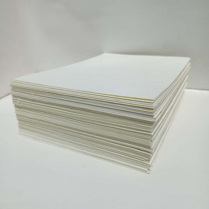 E-Tailor® 4x6 Wedding Invitation, Baby Shower Handmade Cotton Paper, Smooth Watercolor, Calligraphy Rag Paper 300gsm Pack of 50 Blank Card Stock