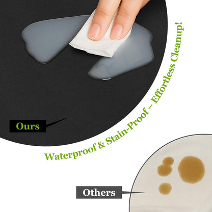 Warmstar Leather Table Cover 42 x 90 Inch, 1.8MM Thick PVC Table Protector Waterproof, Desk Cover Protector Non-Slip Desk Pad for Kitchen, Dresser, Gaming Desk,Dining Room Table