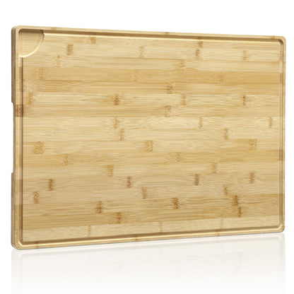 GarveeHome 24 x 16 in Bamboo Cutting Board, Large Kitchen Chopping Board with Juicy Groove, Wooden Butcher Block Cutting Board Perfect for Meat, Cheese, Vegetables, Fruits