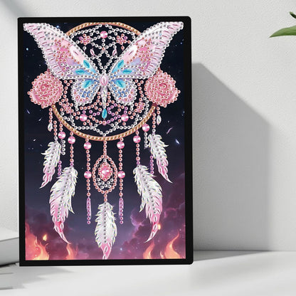 JZHYOAN Butterfly Diamond Painting Notepad, Diamond Art Notebook Kits, 8.26x5.78x0.35 Inch Journals for Writing, Memo Notepads Office, work, Travel, Study