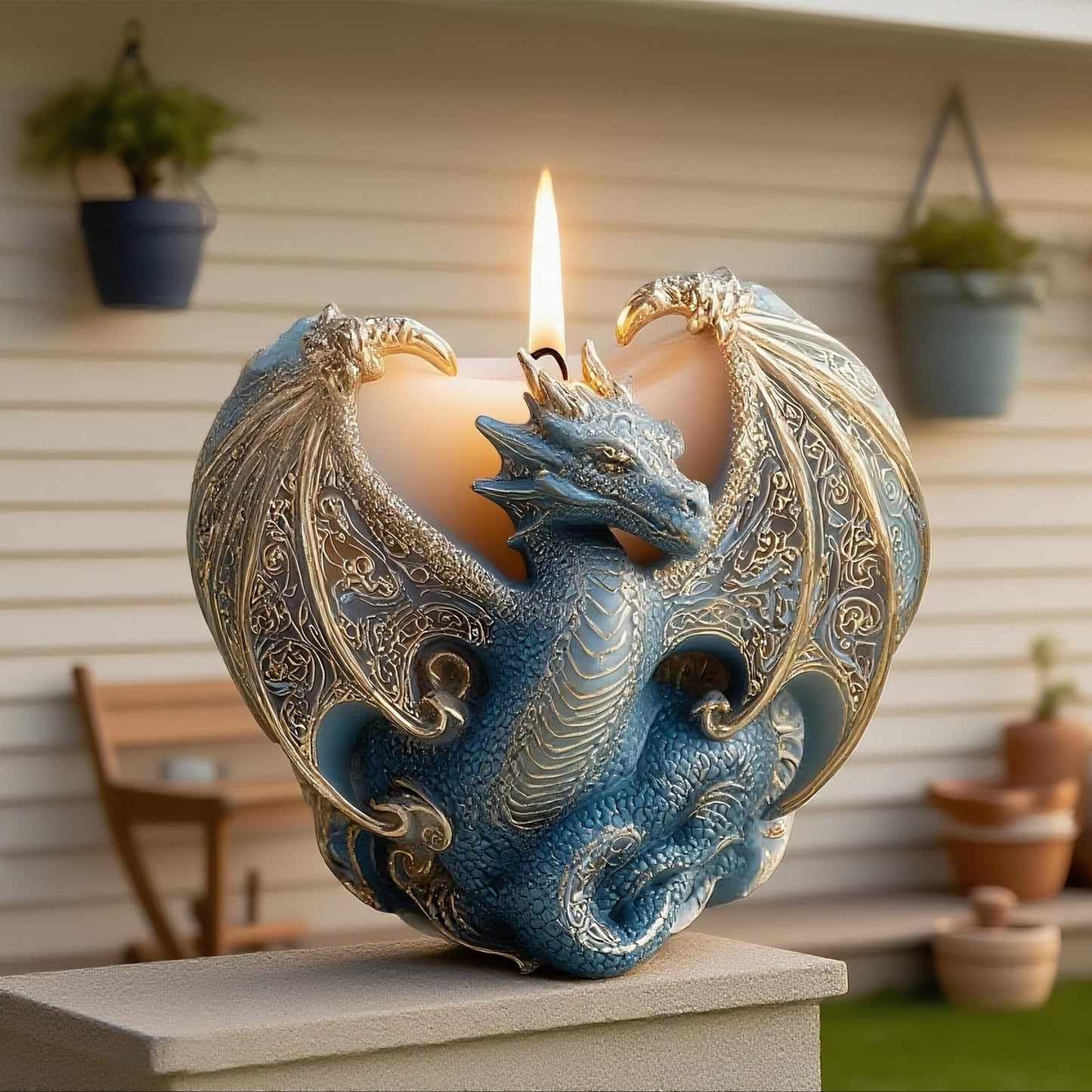 Dragon Candle Mold, 3D Animal Dinosaur Silicone Molds for Candle Making, Epoxy Resin Casting Molds for Handmade DIY Soap & Aromatherapy DIY Home Desk Decor