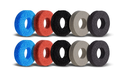 PlayVital Precision Rings for PS5, Xbox Series X/S, PS4, Xbox One, Switch Pro – 10 Pack Aim Assist Joystick Rings, 3 Resistance Levels, 5 Colors for FPS Games & Motion Control