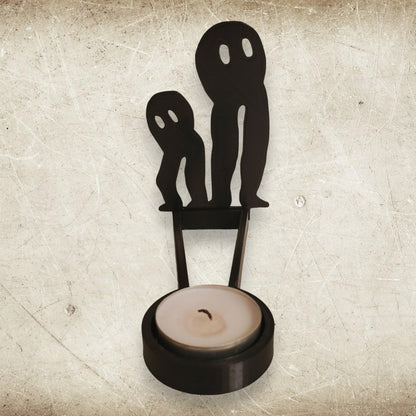 2024 New Tealight Shadow Caster, Halloween Tea Light Holder, Witch Halloween Tealight Shadow Caster, Demon Halloween Tealight Shadow Caster for Home Party Scary Candle Stands Table Decor
