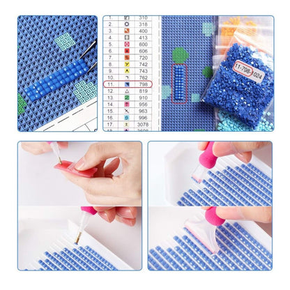 CATEARED Mystery Diamond Painting Kit for Adults, Unknown Picture 5D Diamond Art Kit with Full Accessories Paint by Numbers for DIY Craft Wall Decor (Square Drills,Random Size)